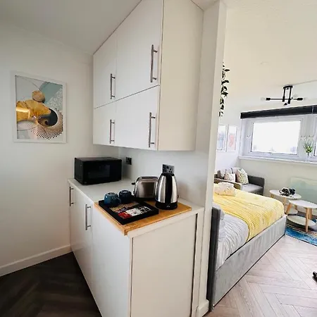 Private Room In Modern Shared Apartment, Each With Kitchenette, Central Birmingham-3