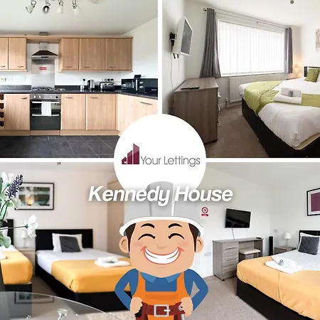 6 Bedroom Contractor House With Free Wifi By Your Lettings Short Lets & Serviced Accommodation Peterborough-2